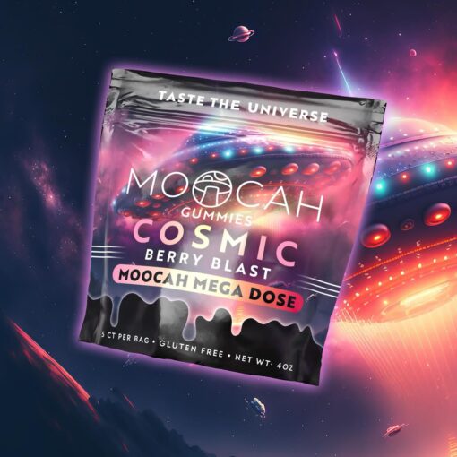 Moocah Mega Dose Cosmic Berry Blast Gummies